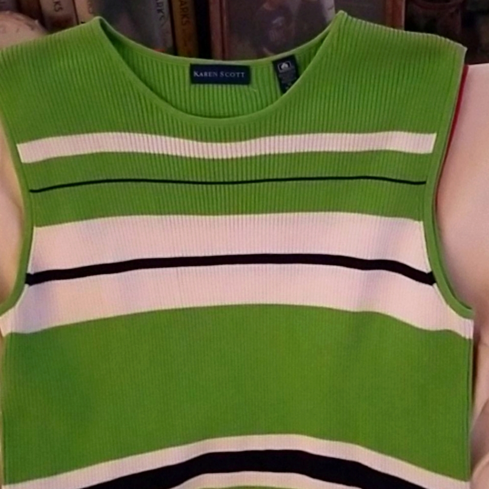 Crew Neck sleeveless never. Worn